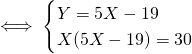 Mathplace quicklatex.com-3d3d828d5fd0dfff0f35d0277646eddb_l3 Exercice 5 : Résoudre les systèmes d'équations