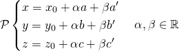 Mathplace quicklatex.com-5343b565f38a95c3ca383d825f917ed2_l3 Methode 2 : Equation paramétrique d’un plan