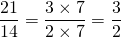 Mathplace quicklatex.com-8a833b686061d1a3207f2d2814464d31_l3 Exercice 5 : Simplifier les fractions