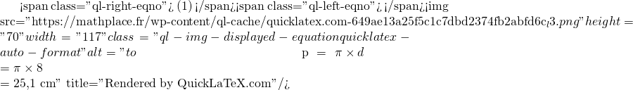 Mathplace quicklatex.com-d08df82e9024eab4822dbe686a65703e_l3 Exercice 5 : Longueur de la ligne