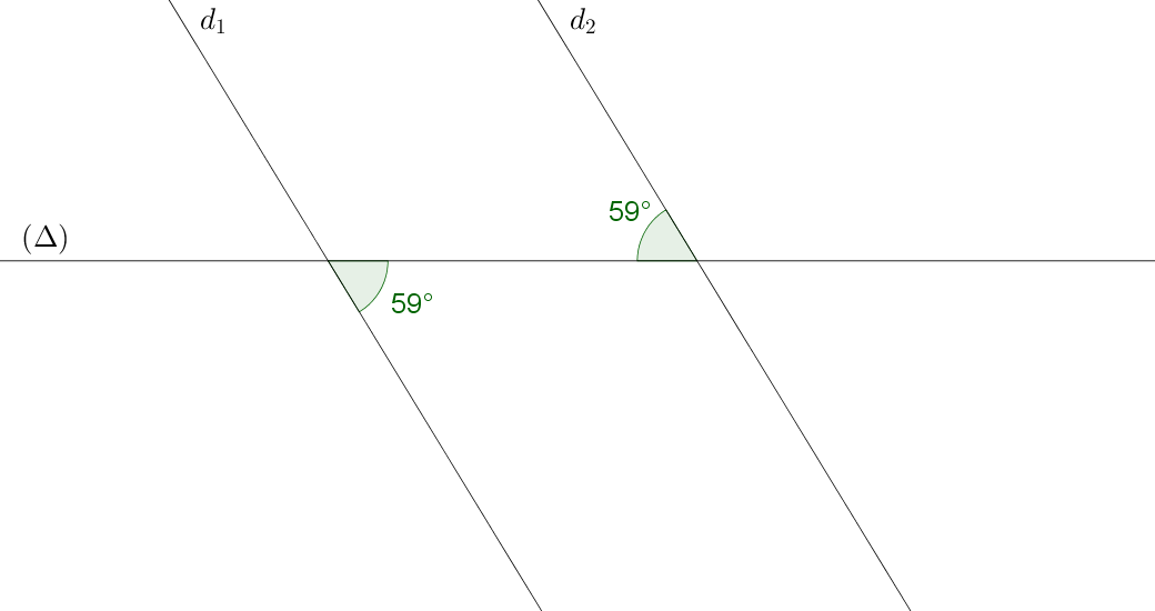 Mathplace angle02-1 Exercice 3 : droites parallèles  