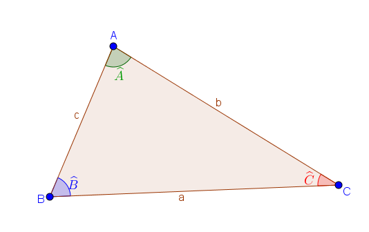 Mathplace figure-1-chap-14-produit-scalaire-application Méthode 2 : Comment déterminer les angles ou les longueurs ou un produit scalaire dans un triangle ?  