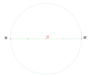 Mathplace geometrie34 Méthode 7 - Tracer le symétrique d'un point par symétrie centrale  