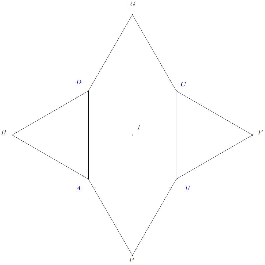 Mathplace exercice-geometrie-espace-3 Exercice 4 : carré  
