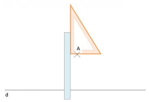 Mathplace cours_6e_droites-17-300x206 Méthode 2 : Tracer la droite parallèle à une droite et passant par un point  