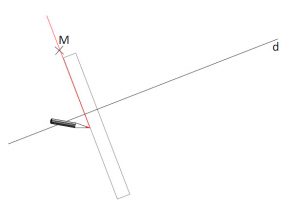 Mathplace cours_6e_symetrieaxiale-18-300x206 Méthode 1 : Comment tracer le symétrique du point M à l'équerre et au compas ?  