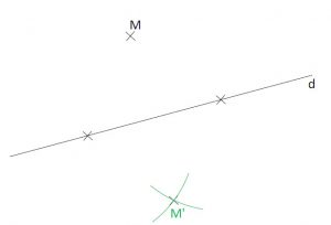 Mathplace cours_6e_symetrieaxiale-29-300x204 Méthode 2 : Comment tracer le symétrique du point M au compas seul ?  