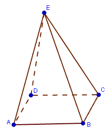 Mathplace figure-1-droites-et-plans Exercice 1 : Pyramide régulière  