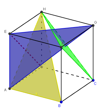 Mathplace figure-10-droites-et-plans Exercice 3 : Cube  