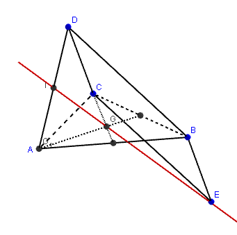 Mathplace figure-3-vecteur-de-lespace Exercice 3 : Démontrer que 3 points sont alignés